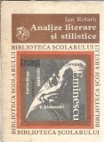 Cumpara ieftin Analize literare si stilistice - Ion Rotaru
