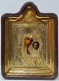 Maica Domnului cu Pruncul, Icoana cu ferecatura, cca.1900