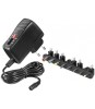 Adaptor Universal Goobay 3-7V 2.5A, 8 Mufe DC, Protectie Scurtcircuit, Supratensiune, Alimentare Stabilizata, Negru