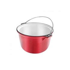 Tuci fonta emailat cu diametru de 26 cm si capacitate 5L, ideal pentru gatit sanatos