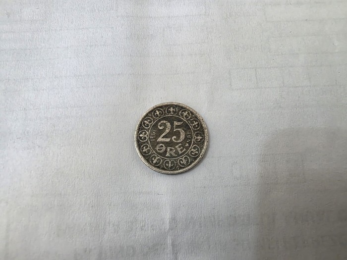 MONEDA DANEMARCA 25 ORE 1911