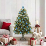 vidaXL Pom de Crăciun Artificial cu Ramuri Articulare și Conuri 150 cm 3395087