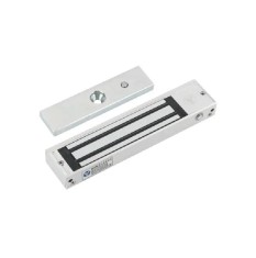 Electromagnet aplicabil, cu monitorizare si led; Retentie: 180kgf; Consum: 400mA/12Vcc;