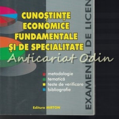 Cunostinte Economice Fundamentale Si De Specialitate