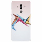 Husa silicon pentru Huawei Mate 10, Abstract Minimalistic Colors Triangles