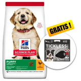Cumpara ieftin Hill&amp;#039;s Science Plan Canine Puppy Large Breed Chicken Value Pack 16 kg + Tickless Pet GRATUIT, Hill&#039;s