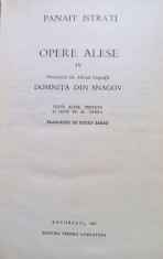 Panait Istrati - Opere alese, vol. IV foto