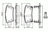 Set placute frana,frana disc HONDA CR-V III (RE) (2006 - 2012) BOSCH 0 986 494 329