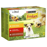 FRISKIES VITAFIT selecție cu pui, vită și miel &icirc;n gelatină 12 x 100 g