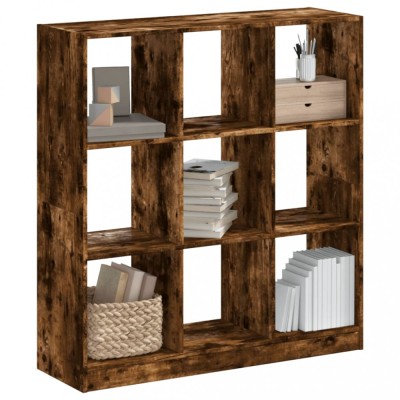 vidaXL Bibliotecă, stejar fumuriu, 102x32x108 cm, lemn prelucrat 3307841 foto