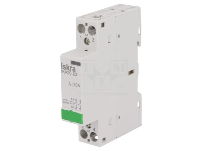 Contactor 2 poli 20A 24VAC