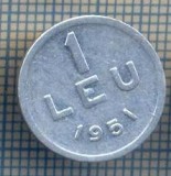 AX 770 MONEDA- ROMANIA - 1 LEU -ANUL 1951 -STAREA CARE SE VEDE