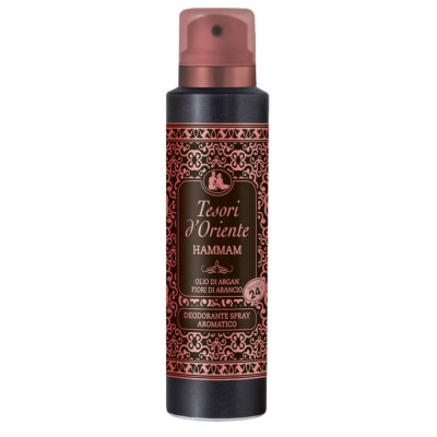 Deodorant Spray Tesori d&amp;#039;Oriente Hammam, pentru Femei, 150 ml, cu Ulei de Argan si Flori de Portocal, Deodorant pentru Femei, Deodorant Tesori d&amp;#039;Orien foto