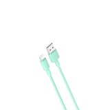 Cablu Date &amp; Incarcare APPLE Lightning 2.4A (Verde) 1m XO NB156