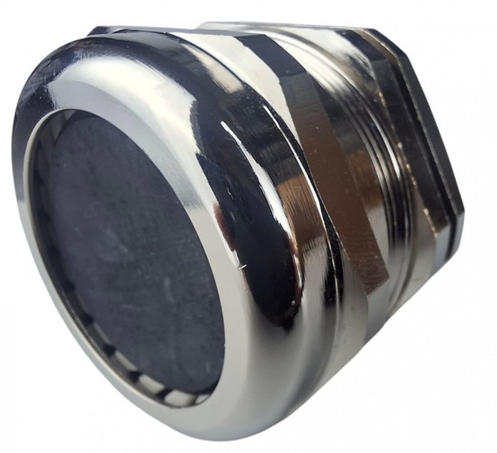 Presetupa metrica M50 din metal alama nichelata diametru 32-38mm IP68