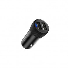 Incarcator Auto Dual USB Fast Charge Hoco Z21 Negru foto