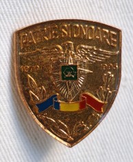 PATRIE SI ONOARE - deviza SRI - Serviciul roman de Informatii Insigna Rara foto