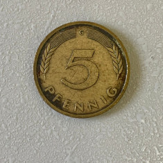 Moneda 5 PFENNIG - 1980 G - Germania - KM 107 (274)
