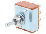 Comutator basculant 4PDT ON-OFF-ON 20A