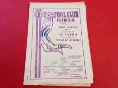 Program meci fotbal PETROLUL PLOIESTI - CHIMIA TURNU-MAGURELE(20.05.1979
