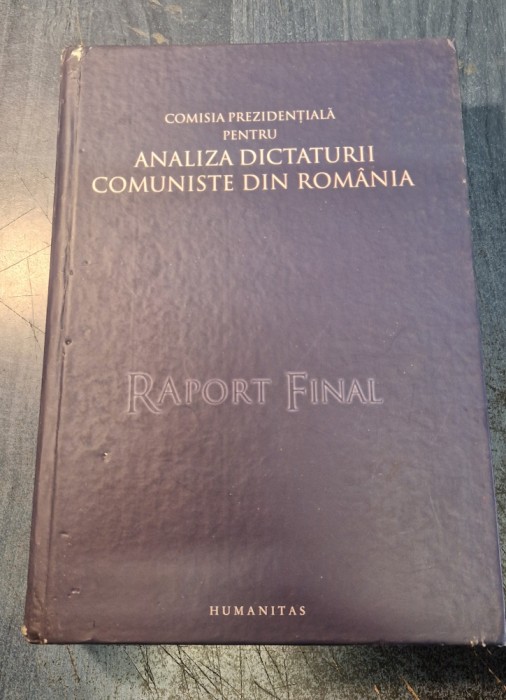 Raport final V. Tismaneanu Dobrincu Cristian Vasile