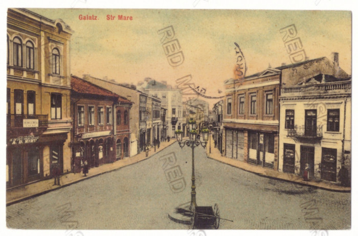 2093 - GALATI, Market, Romania - old postcard - used - 1910