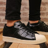 Adidasi dama Adidas Superstar 80's, culoare negru, marimea 38, Piele naturala