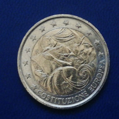 M3 C50 - Moneda foarte veche - 2 euro - Constitutia Europei - Italia - 2005