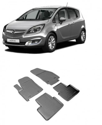 Set covorase cauciuc tip tavita Opel Meriva 2011-2017 foto