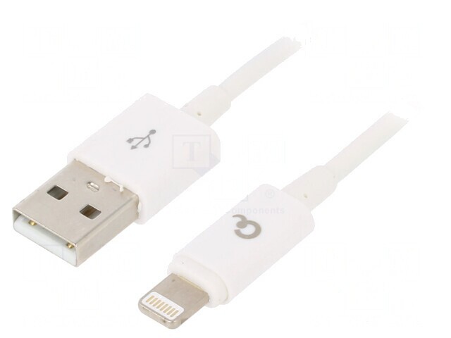 Cablu USB 2.0 Lightning 2m Alb