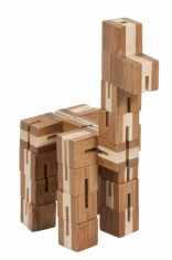 Joc logic puzzle 3D din bambus Flexi-cub foto