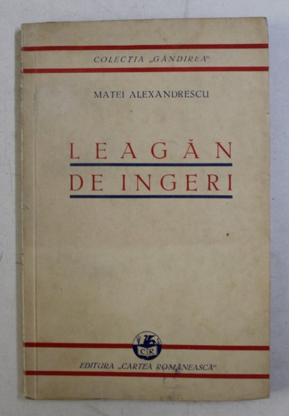 LEAGAN DE INGERI - poeme de MATEI ALEXANDRESCU , desene de MAC. CONSTANTINESCU , 1935