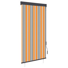 vidaXL Jaluzea tip rulou de exterior, galben și albastru, 80 x 250 cm 145950