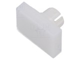 Lentilă buton 16mm albă plastic EAO seria 51