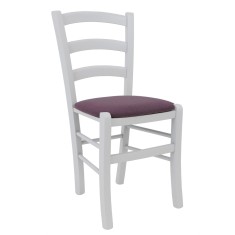 Scaun Paesana - cadru alb - stofa S69 - mov