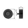 GATES T36206 DriveAlign&reg; Rola ghidare/conducere, curea transmisie