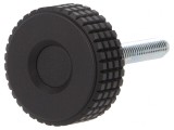 Buton de Reglare M6 Negru 31mm