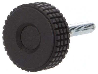Buton de Reglare M6 Negru 31mm foto