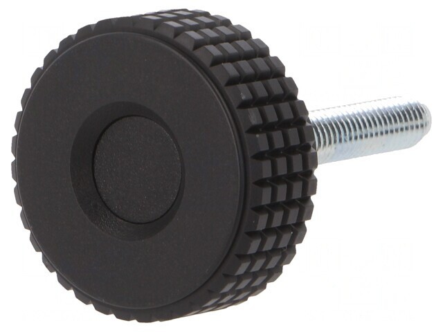 Buton de Reglare M6 Negru 31mm