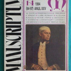 Revista Manuscriptum Nr 1 - 4 din 1994