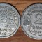 Franta - set de colectie istoric WW2 - 2 franci / francs 1943 Vichy 1946