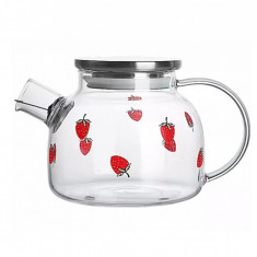 Carafa din Sticla Borosilicata, STRAWBERRY,1 Litru