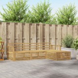 vidaXL Set de canapele de exterior 4 pcs Alb Lemn Solid de Acacia 3390274