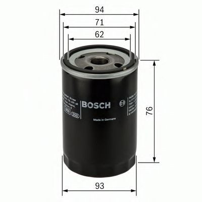 Filtru ulei ROVER 25 (RF) (1999 - 2005) BOSCH 0 451 103 341