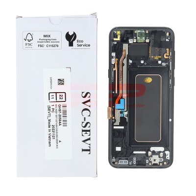 LCD+Touchscreen cu Rama Samsung Galaxy S8+ / S8 Plus / G955 BLACK Service Pack foto