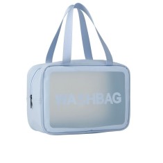 Geanta Cosmetice de Voiaj, Cyrax, Impermeabila, Translucida Mata, 26 x 15 x 10 cm, Albastru