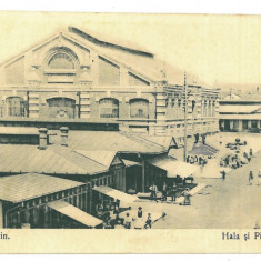 1915 - TURNU-SEVERIN, Market, Romania - old postcard - used - 1918
