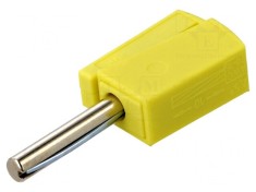 Mufă Banană 4mm 20A 42V Galbenă 40mm