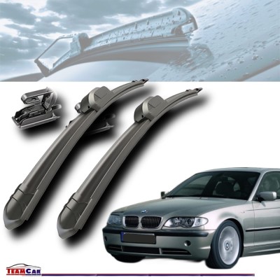 Ștergătoare TeamCar&amp;reg; BMW Seria 3 E46 (1998&amp;ndash;2006) Flat &amp;ndash; Set față foto