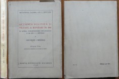 Gh. Bratianu, Actiunea politica si militara a Romaniei in 1919, 1940, editia 1